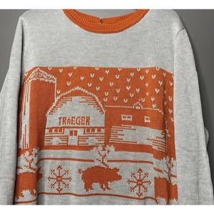 Sweater Size L Traeger BBQ Holiday Fall Farm Pig NEW Christmas Thanksgiving
